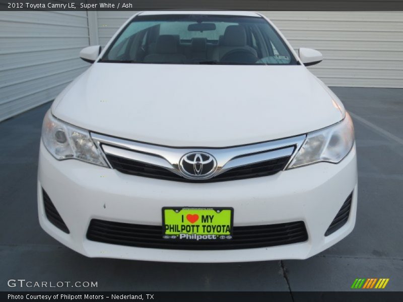 Super White / Ash 2012 Toyota Camry LE