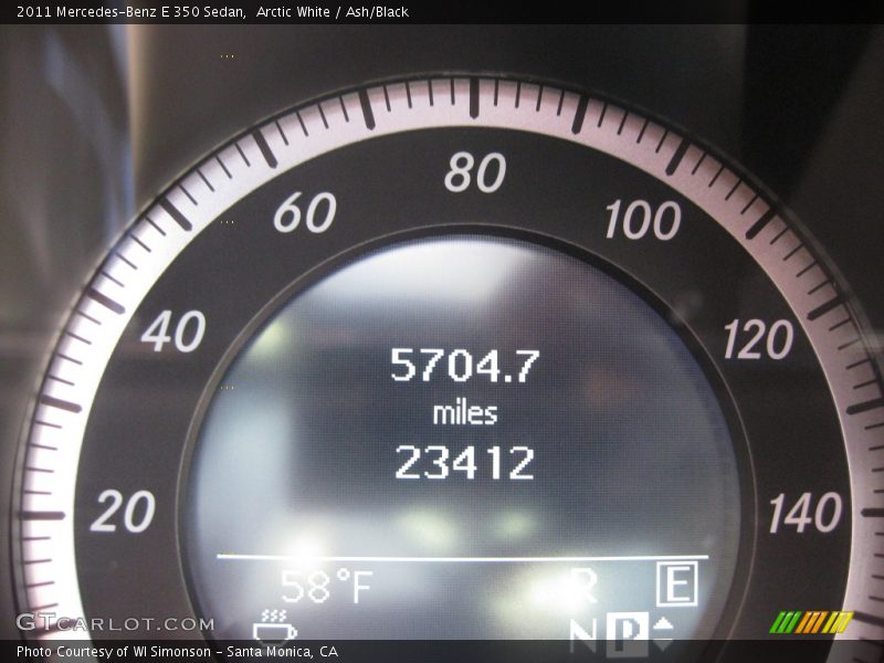 Arctic White / Ash/Black 2011 Mercedes-Benz E 350 Sedan