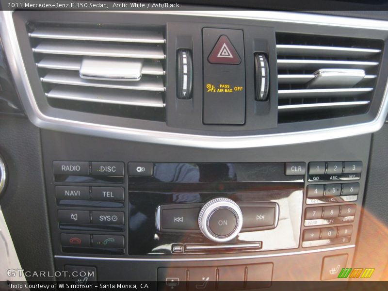 Arctic White / Ash/Black 2011 Mercedes-Benz E 350 Sedan