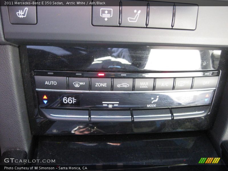 Arctic White / Ash/Black 2011 Mercedes-Benz E 350 Sedan