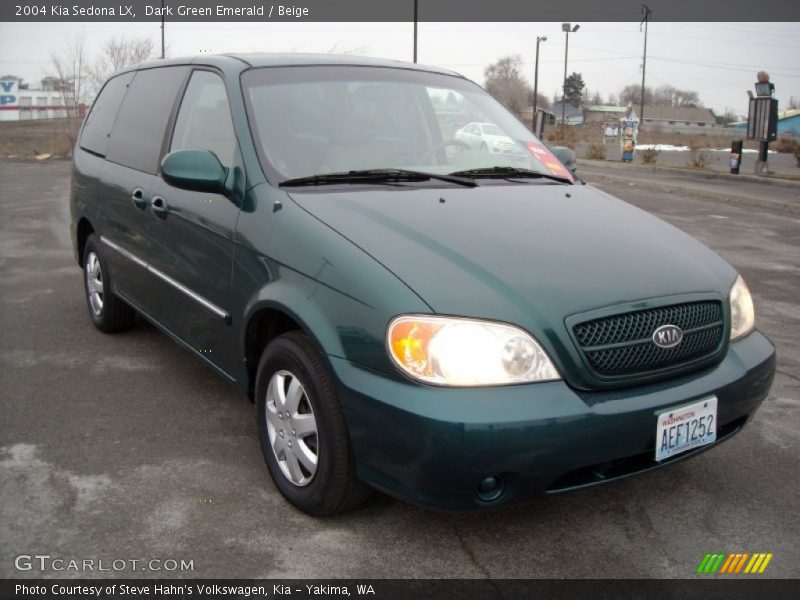 Dark Green Emerald / Beige 2004 Kia Sedona LX