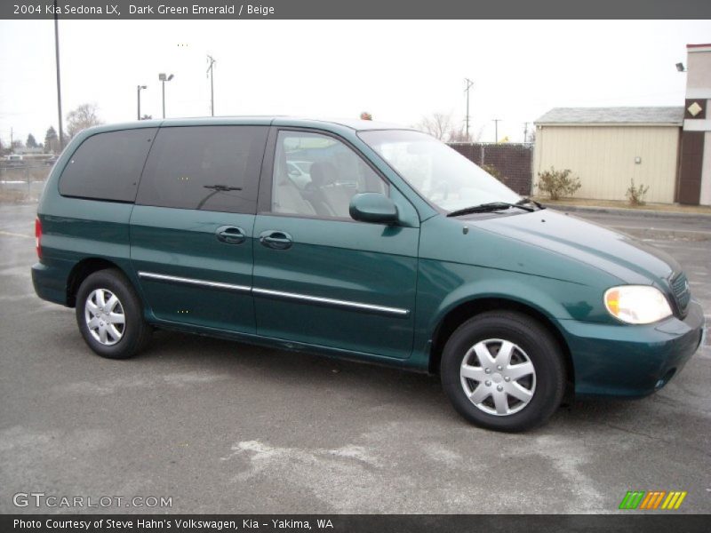 Dark Green Emerald / Beige 2004 Kia Sedona LX