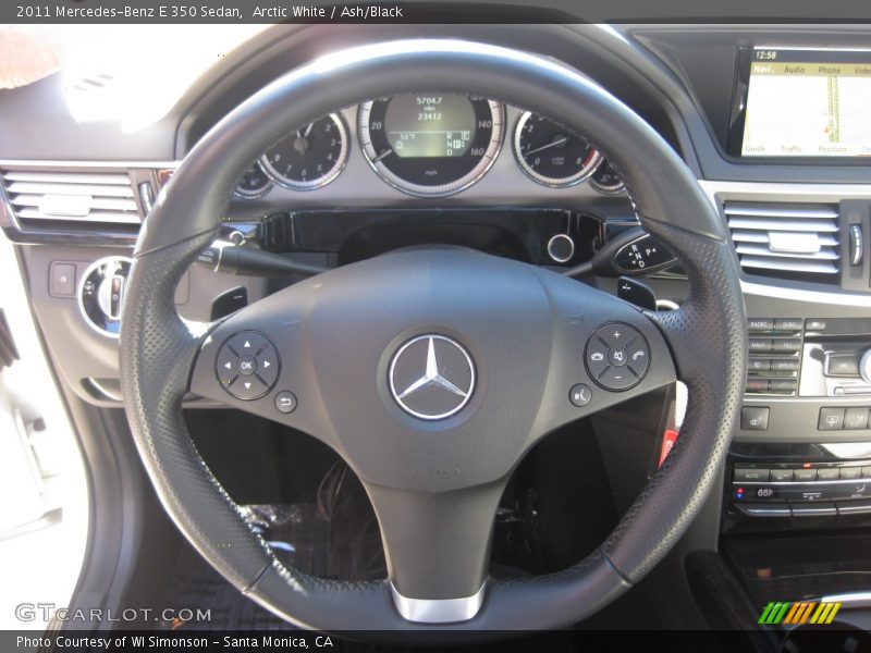 Arctic White / Ash/Black 2011 Mercedes-Benz E 350 Sedan