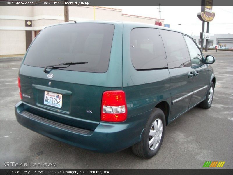 Dark Green Emerald / Beige 2004 Kia Sedona LX