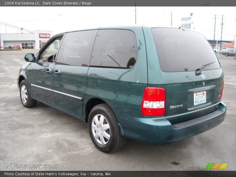 Dark Green Emerald / Beige 2004 Kia Sedona LX