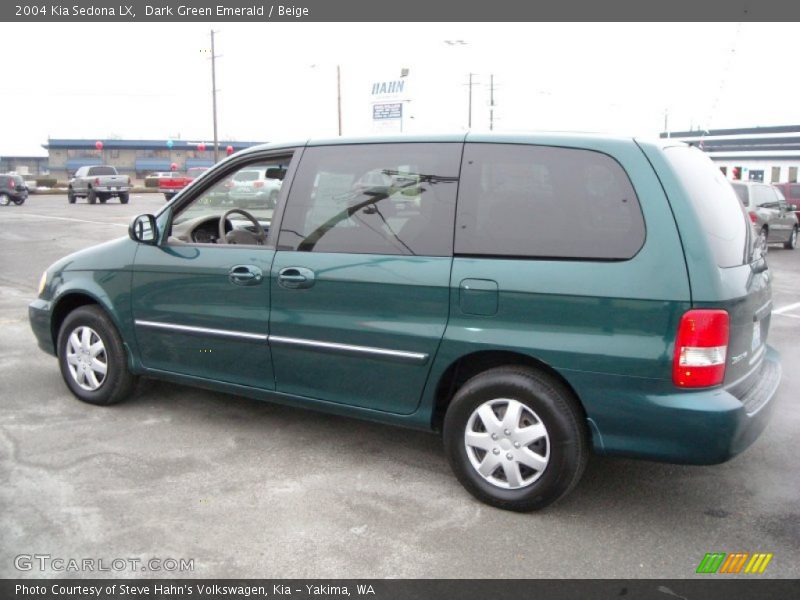 Dark Green Emerald / Beige 2004 Kia Sedona LX