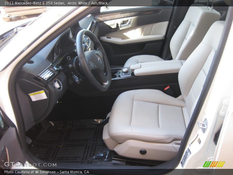 Arctic White / Ash/Black 2011 Mercedes-Benz E 350 Sedan
