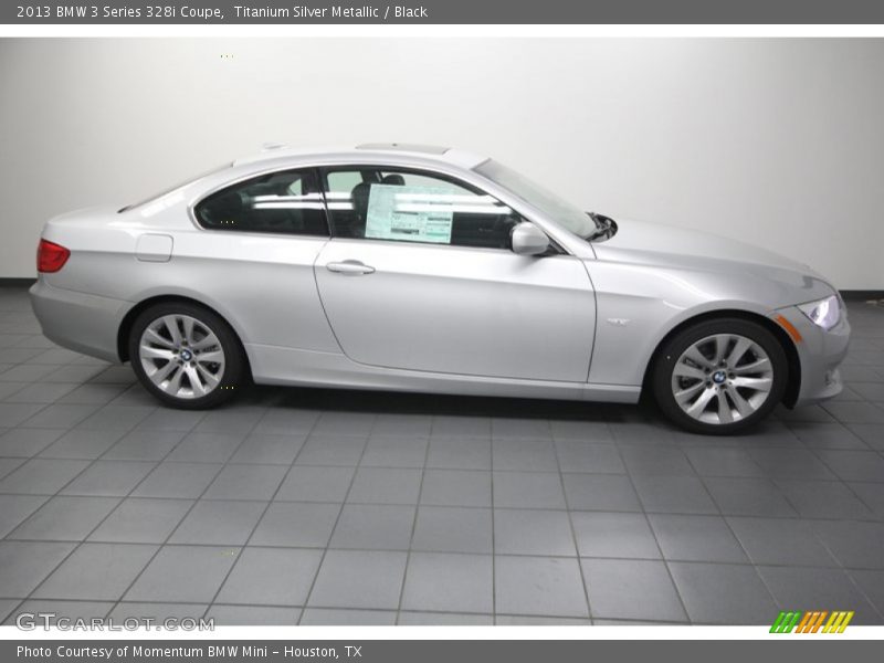 Titanium Silver Metallic / Black 2013 BMW 3 Series 328i Coupe