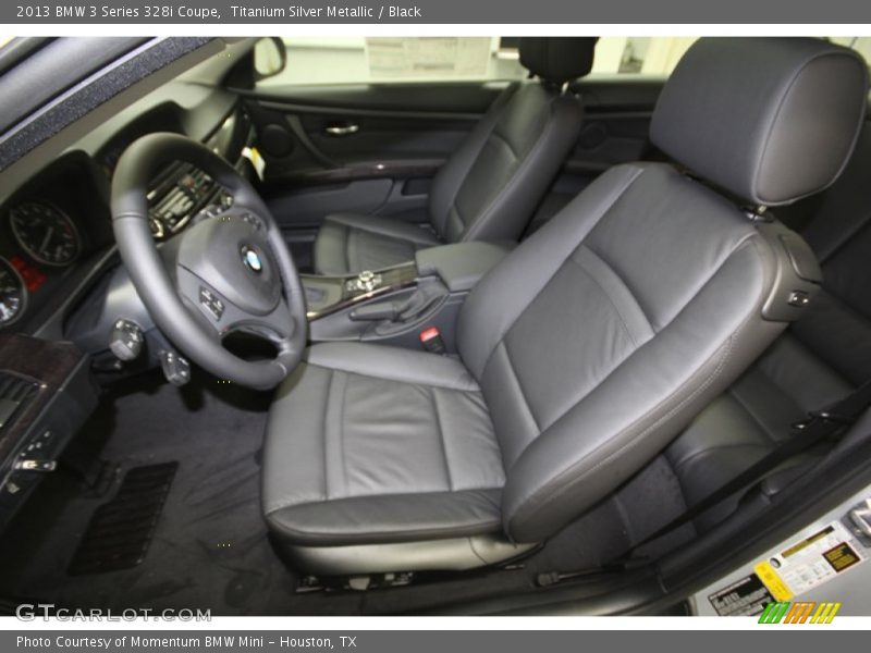 Titanium Silver Metallic / Black 2013 BMW 3 Series 328i Coupe