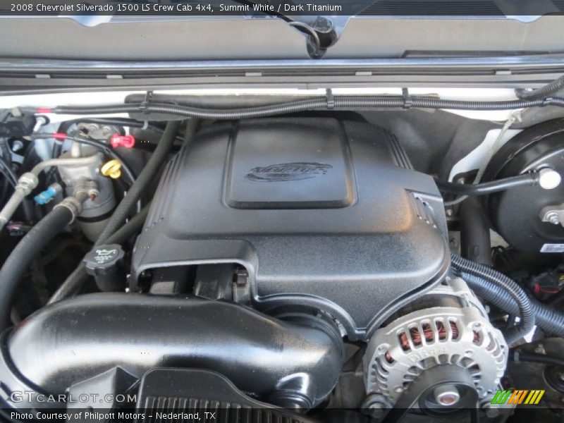 Summit White / Dark Titanium 2008 Chevrolet Silverado 1500 LS Crew Cab 4x4