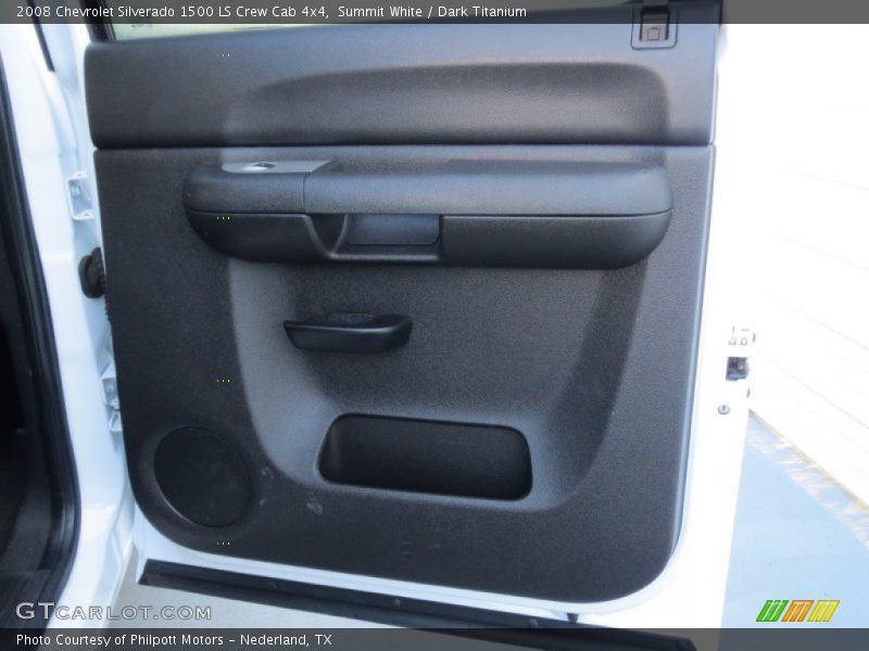 Summit White / Dark Titanium 2008 Chevrolet Silverado 1500 LS Crew Cab 4x4