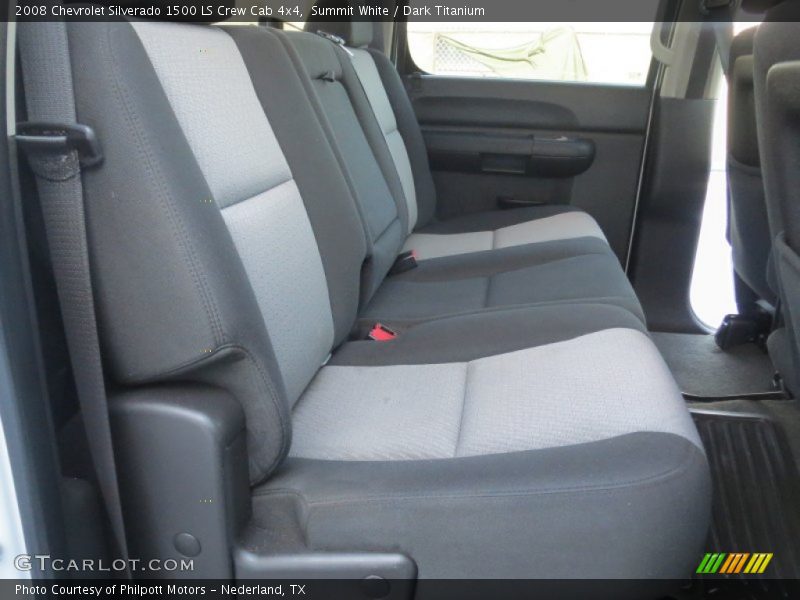 Summit White / Dark Titanium 2008 Chevrolet Silverado 1500 LS Crew Cab 4x4
