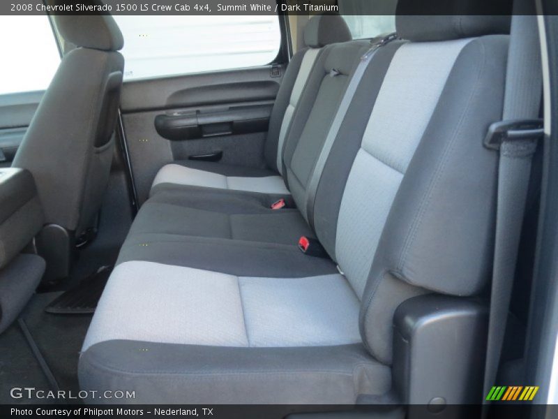 Summit White / Dark Titanium 2008 Chevrolet Silverado 1500 LS Crew Cab 4x4
