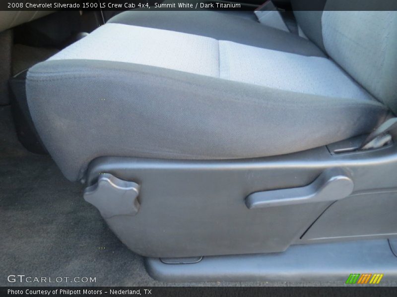 Summit White / Dark Titanium 2008 Chevrolet Silverado 1500 LS Crew Cab 4x4