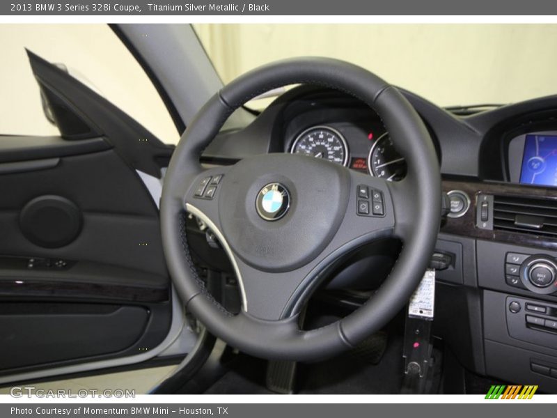 Titanium Silver Metallic / Black 2013 BMW 3 Series 328i Coupe