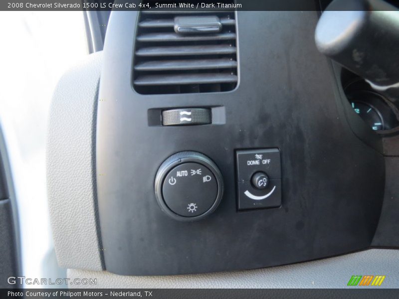 Summit White / Dark Titanium 2008 Chevrolet Silverado 1500 LS Crew Cab 4x4