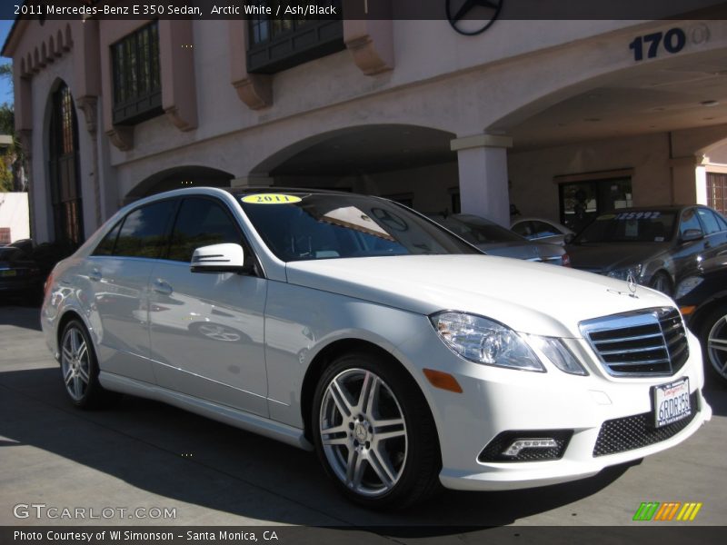 Arctic White / Ash/Black 2011 Mercedes-Benz E 350 Sedan