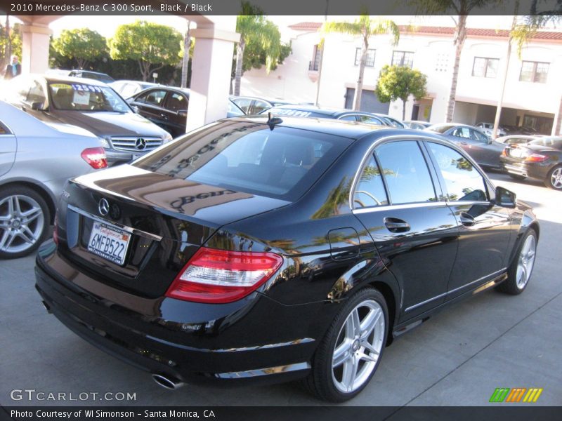 Black / Black 2010 Mercedes-Benz C 300 Sport