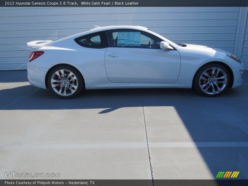 White Satin Pearl / Black Leather 2013 Hyundai Genesis Coupe 3.8 Track