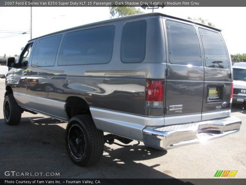 Dark Shadow Grey Metallic / Medium Flint Grey 2007 Ford E Series Van E350 Super Duty XLT 15 Passenger