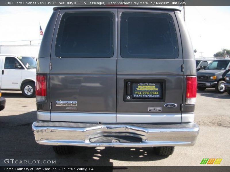 Dark Shadow Grey Metallic / Medium Flint Grey 2007 Ford E Series Van E350 Super Duty XLT 15 Passenger