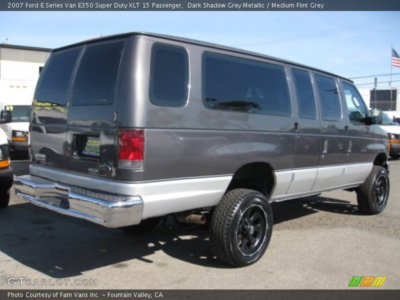Dark Shadow Grey Metallic / Medium Flint Grey 2007 Ford E Series Van E350 Super Duty XLT 15 Passenger