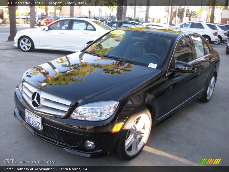 Black / Black 2010 Mercedes-Benz C 300 Sport