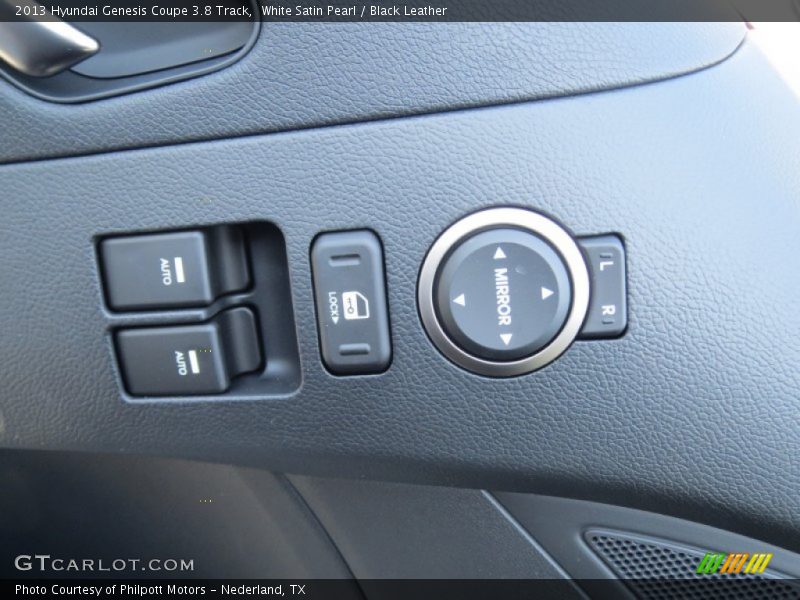 White Satin Pearl / Black Leather 2013 Hyundai Genesis Coupe 3.8 Track