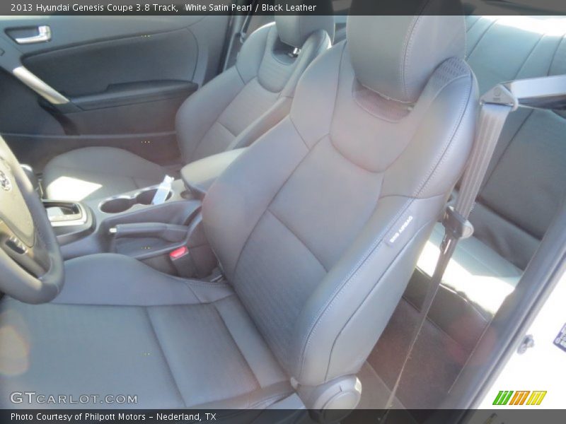 White Satin Pearl / Black Leather 2013 Hyundai Genesis Coupe 3.8 Track
