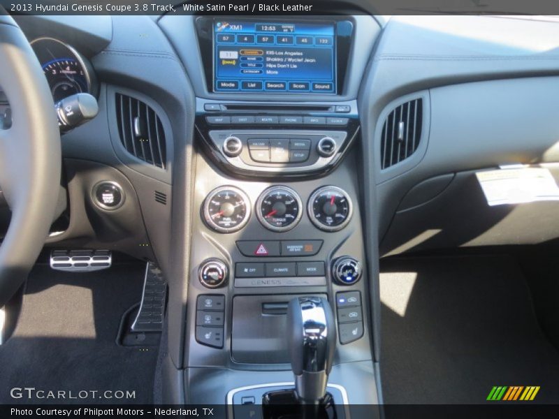White Satin Pearl / Black Leather 2013 Hyundai Genesis Coupe 3.8 Track