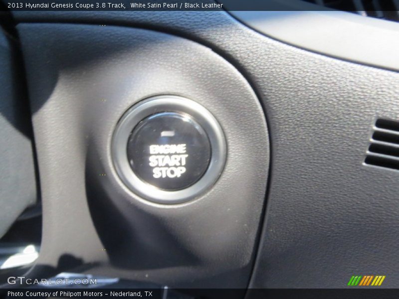 White Satin Pearl / Black Leather 2013 Hyundai Genesis Coupe 3.8 Track