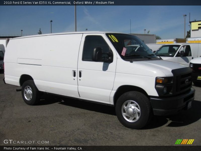 Oxford White / Medium Flint 2010 Ford E Series Van E350 XL Commericial