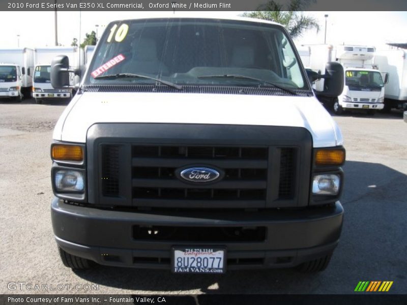 Oxford White / Medium Flint 2010 Ford E Series Van E350 XL Commericial