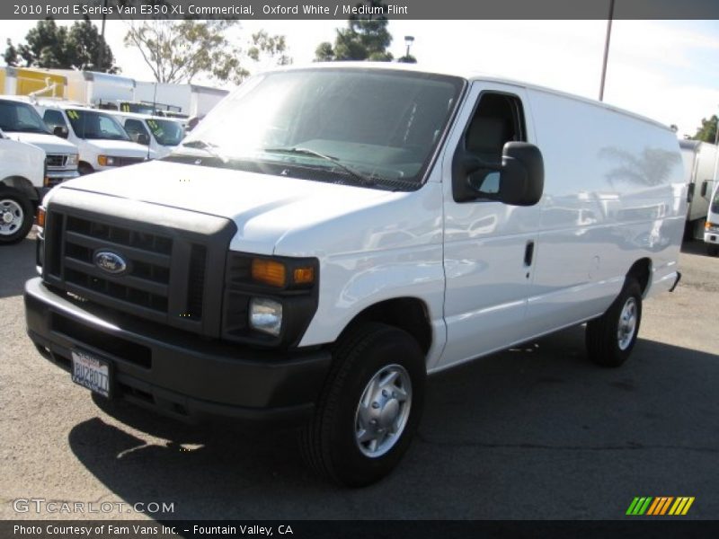 Oxford White / Medium Flint 2010 Ford E Series Van E350 XL Commericial