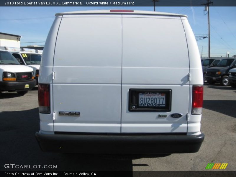 Oxford White / Medium Flint 2010 Ford E Series Van E350 XL Commericial