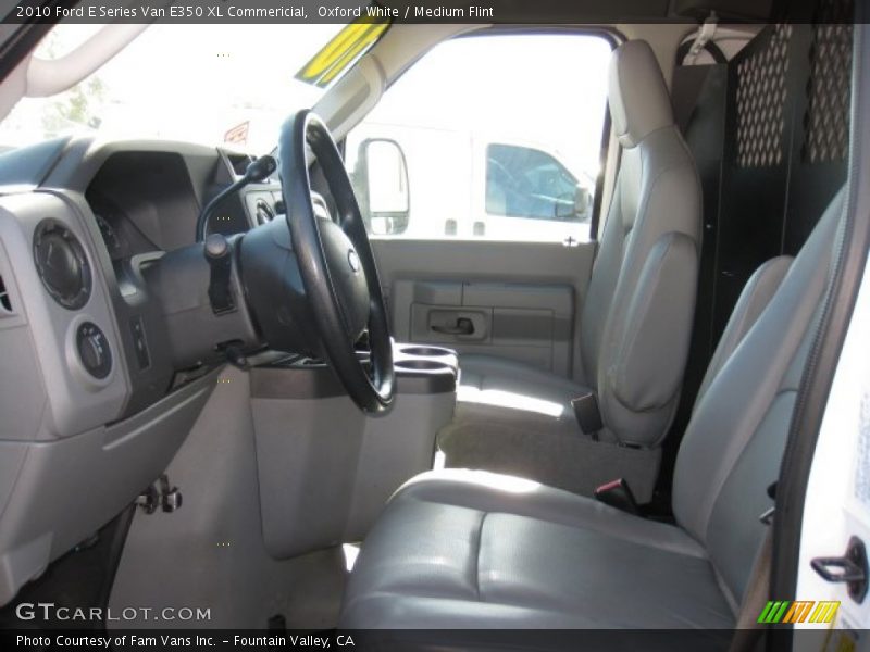 Oxford White / Medium Flint 2010 Ford E Series Van E350 XL Commericial