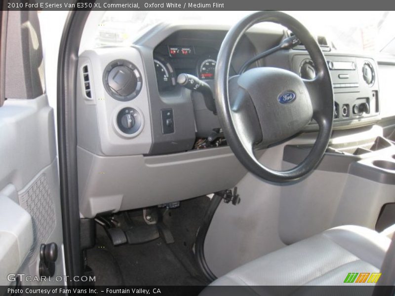 Oxford White / Medium Flint 2010 Ford E Series Van E350 XL Commericial