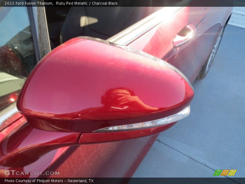 Ruby Red Metallic / Charcoal Black 2013 Ford Fusion Titanium