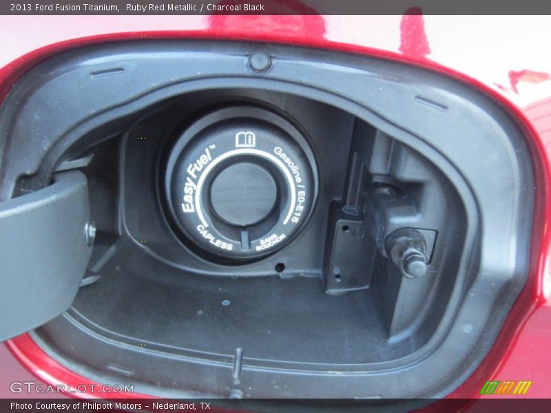 Ruby Red Metallic / Charcoal Black 2013 Ford Fusion Titanium