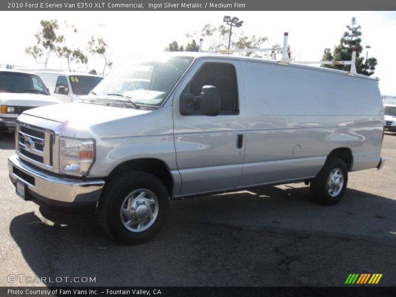 Ingot Silver Metallic / Medium Flint 2010 Ford E Series Van E350 XLT Commericial