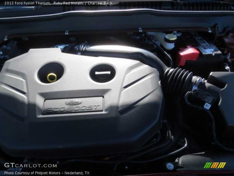 Ruby Red Metallic / Charcoal Black 2013 Ford Fusion Titanium