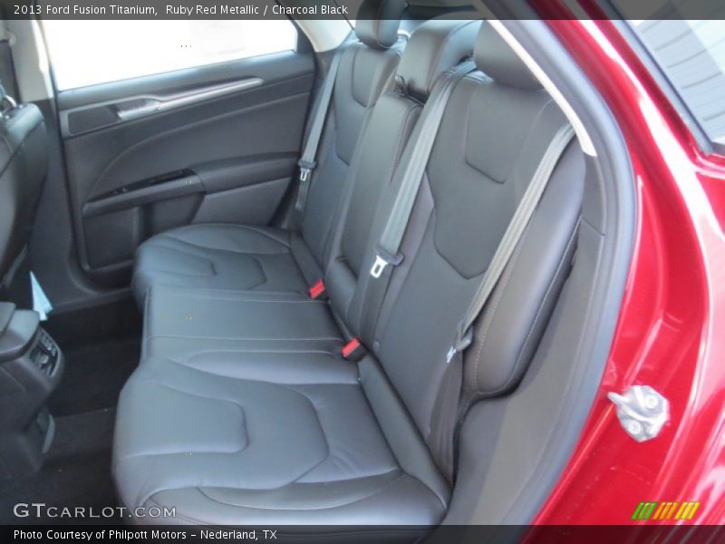 Ruby Red Metallic / Charcoal Black 2013 Ford Fusion Titanium