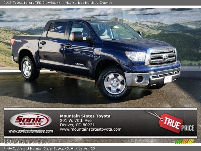 Nautical Blue Metallic / Graphite 2013 Toyota Tundra TRD CrewMax 4x4