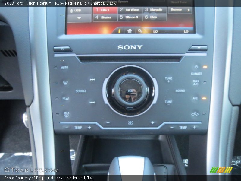 Ruby Red Metallic / Charcoal Black 2013 Ford Fusion Titanium