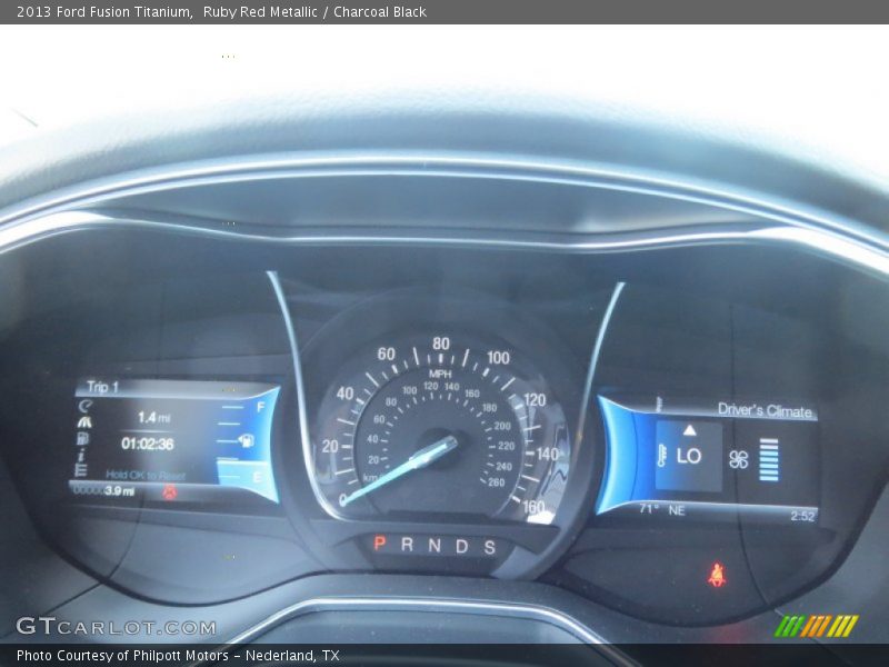Ruby Red Metallic / Charcoal Black 2013 Ford Fusion Titanium