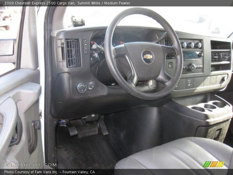 Dashboard of 2009 Express 2500 Cargo Van