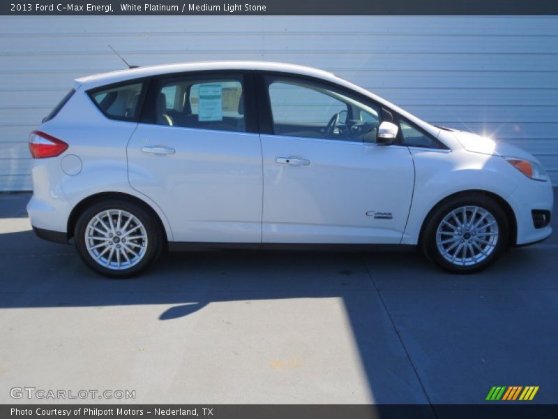 White Platinum / Medium Light Stone 2013 Ford C-Max Energi