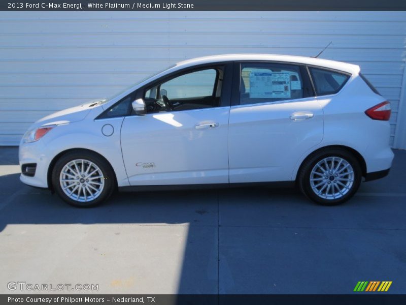 White Platinum / Medium Light Stone 2013 Ford C-Max Energi