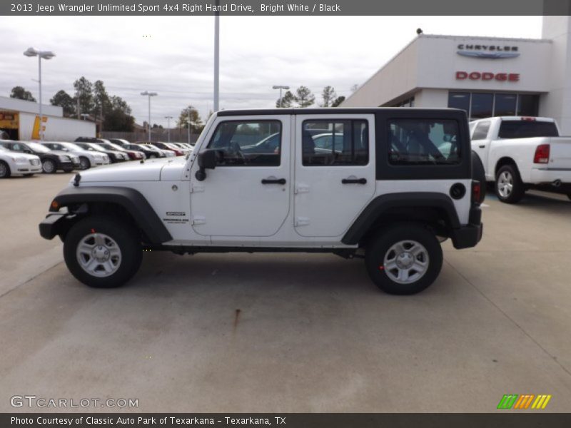  2013 Wrangler Unlimited Sport 4x4 Right Hand Drive Bright White