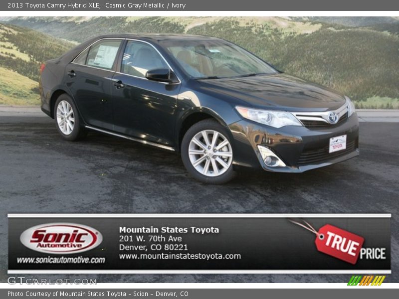 Cosmic Gray Metallic / Ivory 2013 Toyota Camry Hybrid XLE